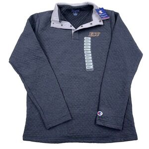 East Carolina Pirates Sweater Men Small Pullover Quarter Snap T ECU Diamond